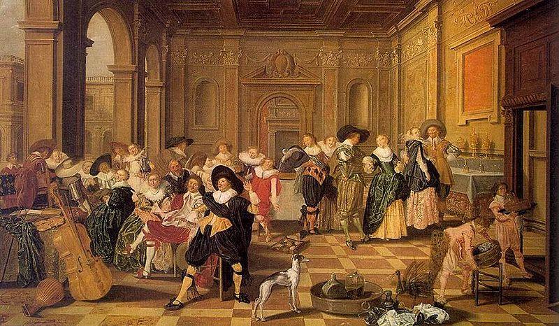 Dirck Hals Banquet Scene in a Renaissance Hall France oil painting art